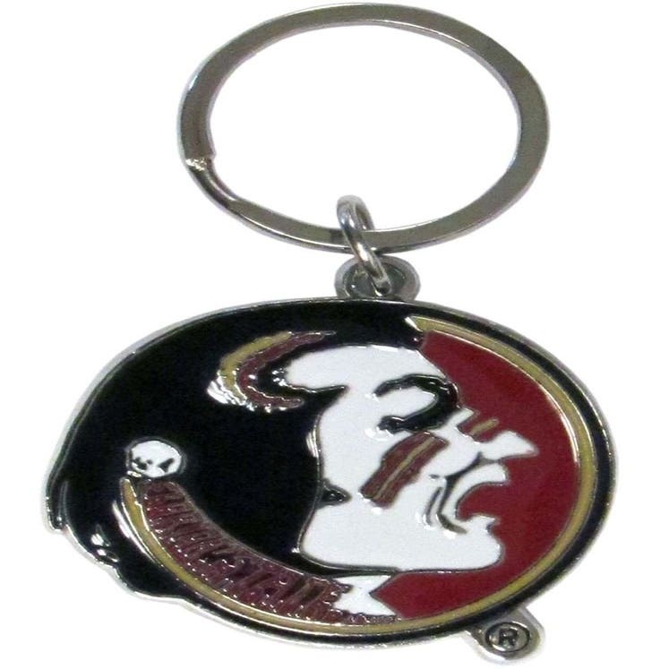Florida State Seminoles Chrome Cut Logo Keychain