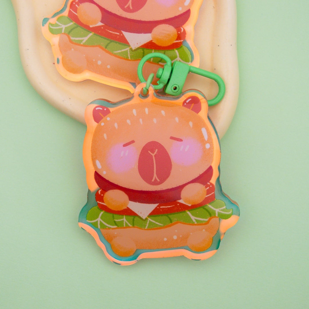 Capyburger Keychain