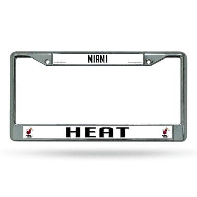 Miami Heat Chrome License Plate Frame