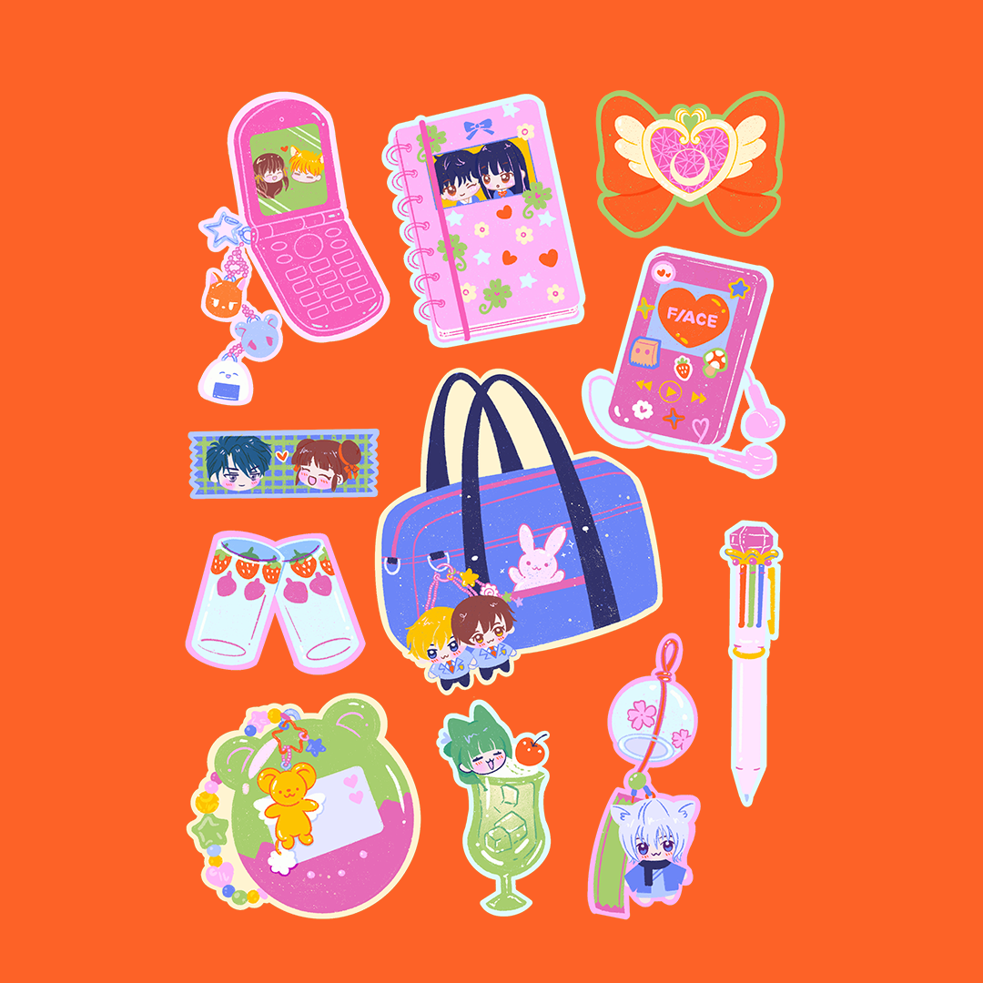 Shoujo Crush Sticker Sheet