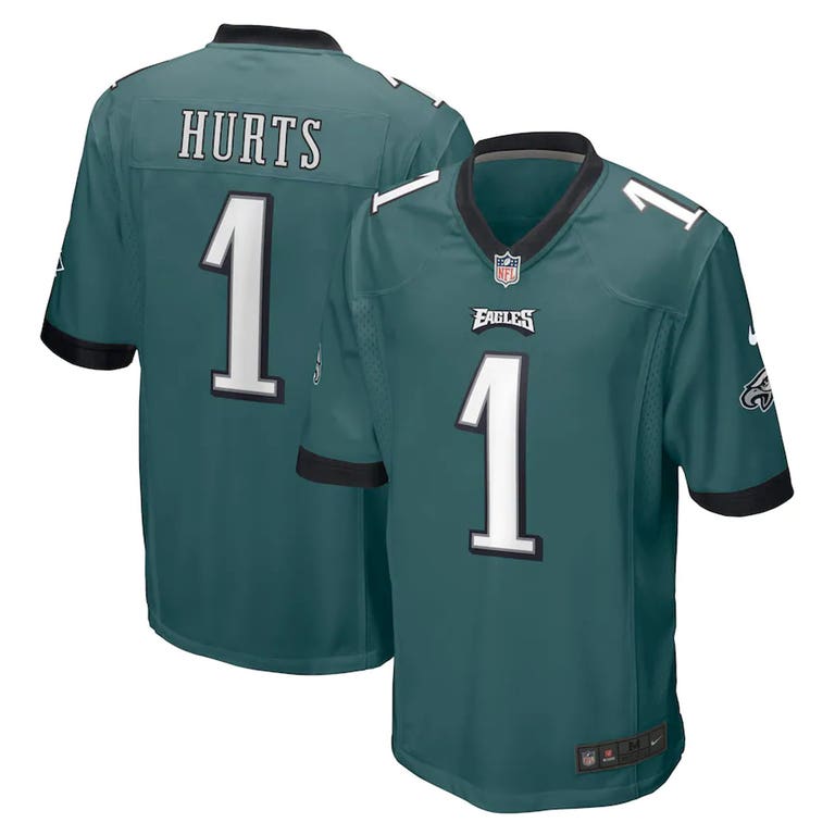 Philadelphia Eagles Jalen Hurts Green Nike Game Jersey