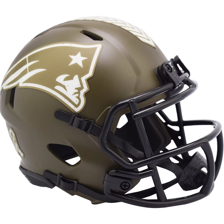New England Patriots 2022 Riddell Salute to Service Mini Helmet