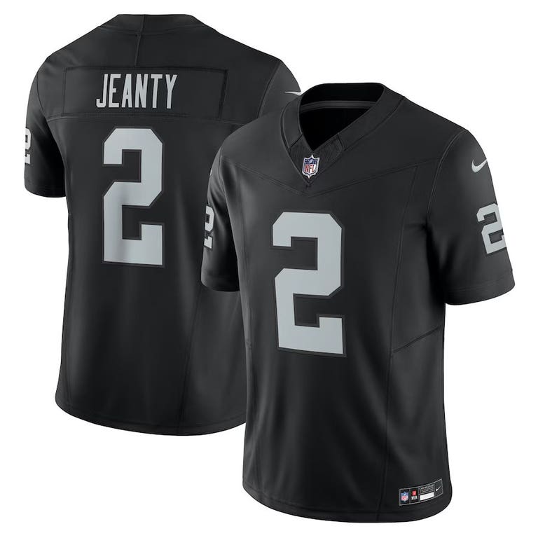 Las Vegas Raiders Ashton Jeanty #2 Limited Black Nike FUSE Jersey
