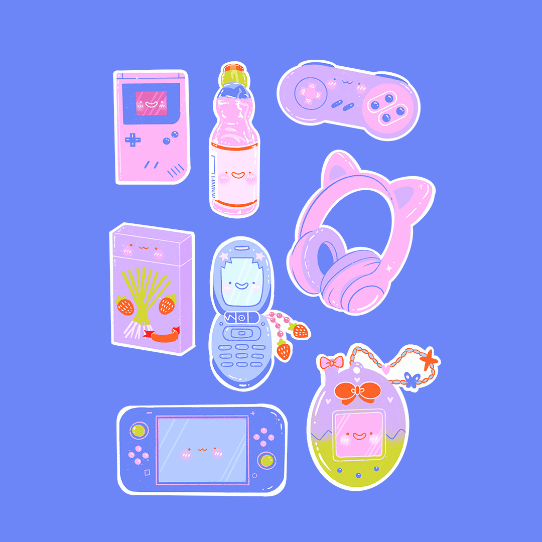 Cozy Gaming Sticker Sheet