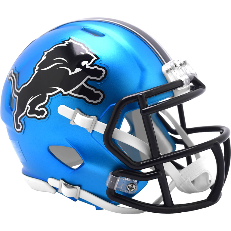 Detroit Lions 2024 Riddell Alternate Speed Mini Helmet