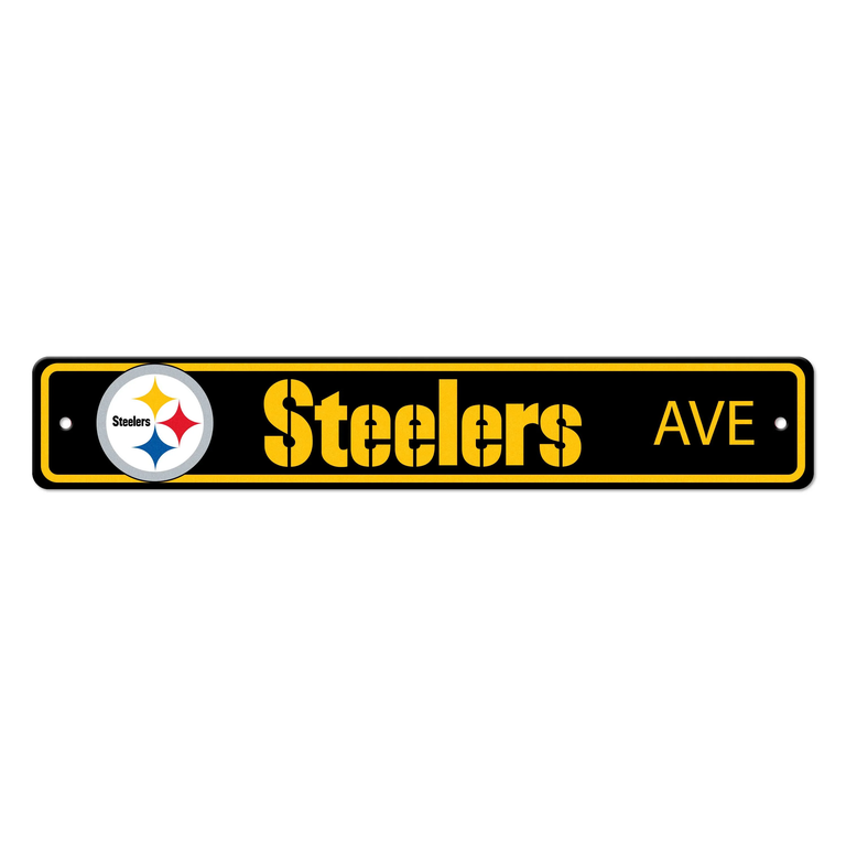 Pittsburgh Steelers Ave Street Sign 4x24"