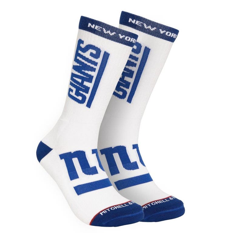 New York Giants Retro Mitchell and Ness Kickoff Crew Socks