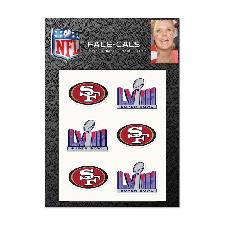 San Francisco 49ers Super Bowl LVIII Face Cals