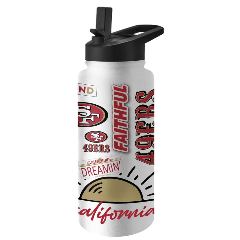 San Francisco 49ers Native Quencher Stainless Steel Bottle 34oz