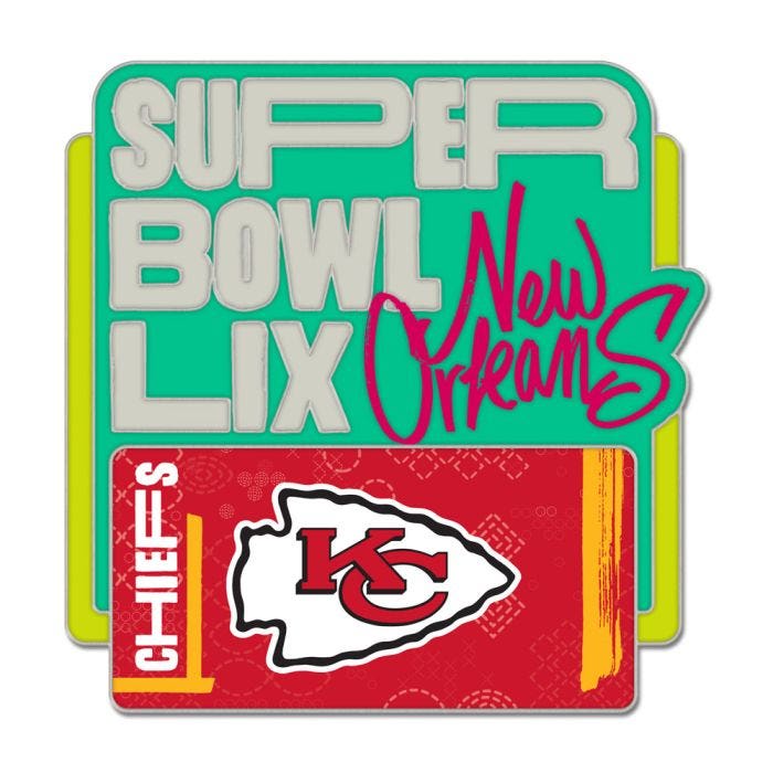 Kansas City Chiefs Super Bowl LIX Trading Pin