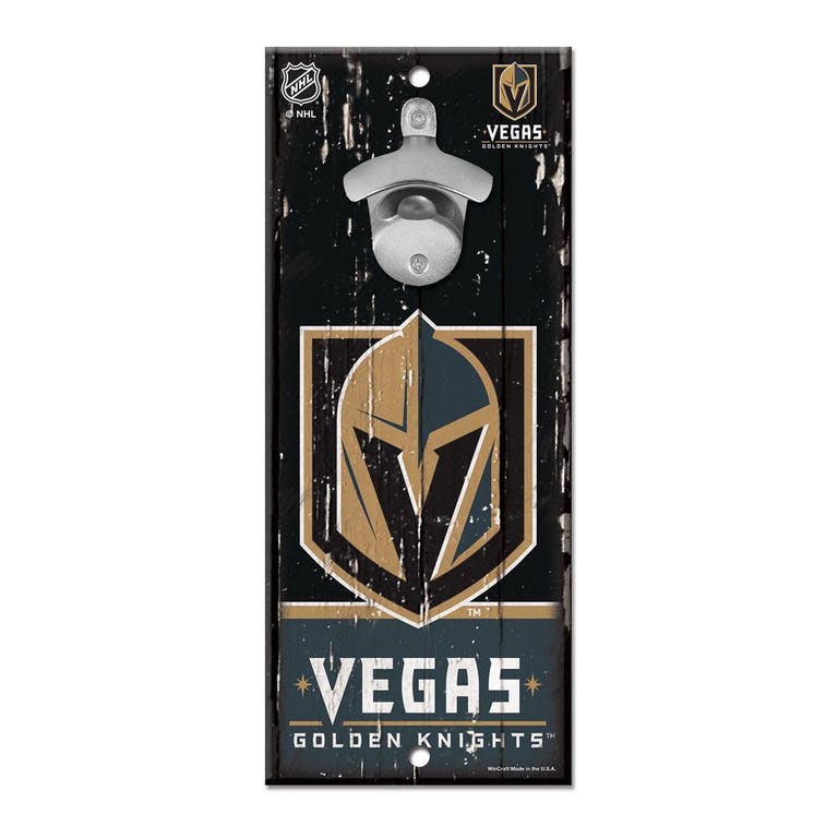 Vegas Golden Knights Wood Bottle Opener 5x11"