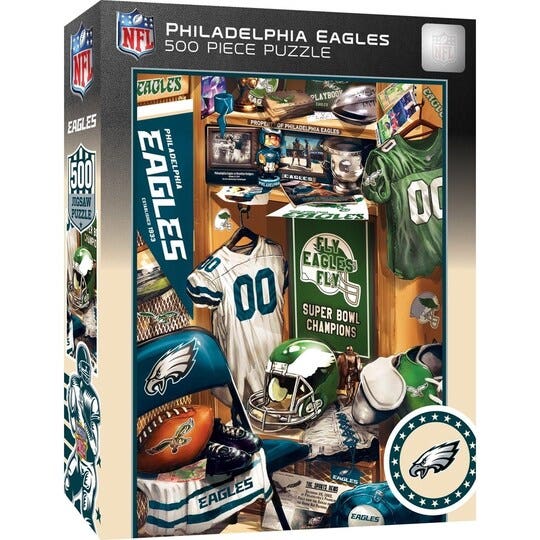 Philadelphia Eagles Lockeroom Puzzle 500 Piece