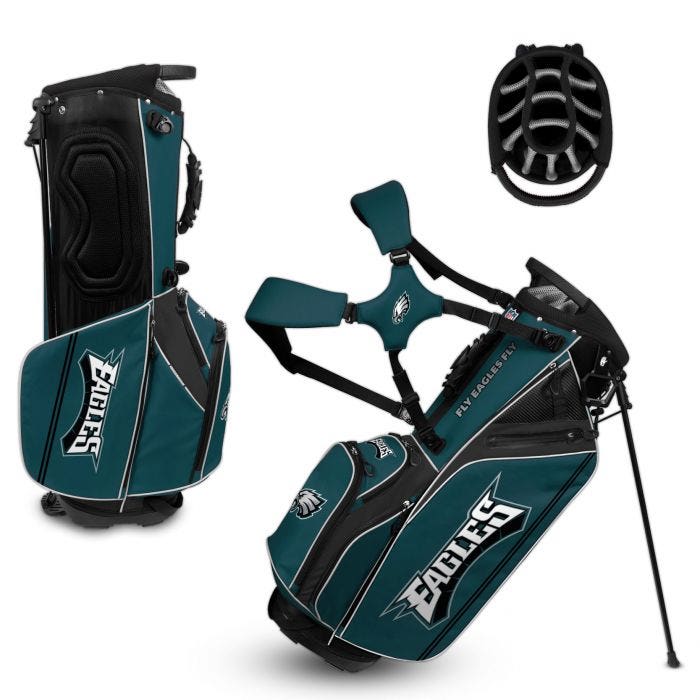 Philadelphia Eagles Hybrid Caddie Carry Golf Bag