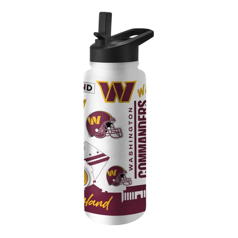 Washington Commanders Native Quencher Stainless Steel Bottle 34oz