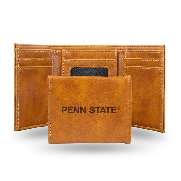 Penn State Nittany Lions Laser Engraved Trifold Leather Wallet