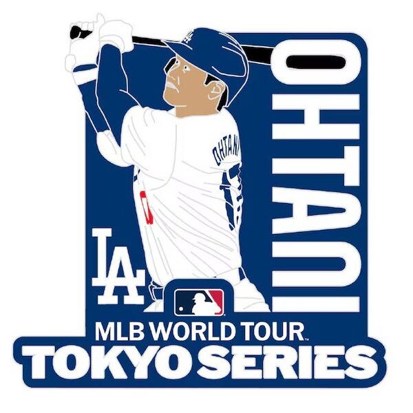 Los Angeles Dodgers Shohei Ohtani Official Tokyo Series Trading Pin
