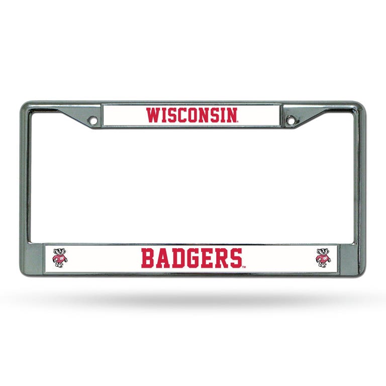 Wisconsin Badgers Chrome License Plate Frame