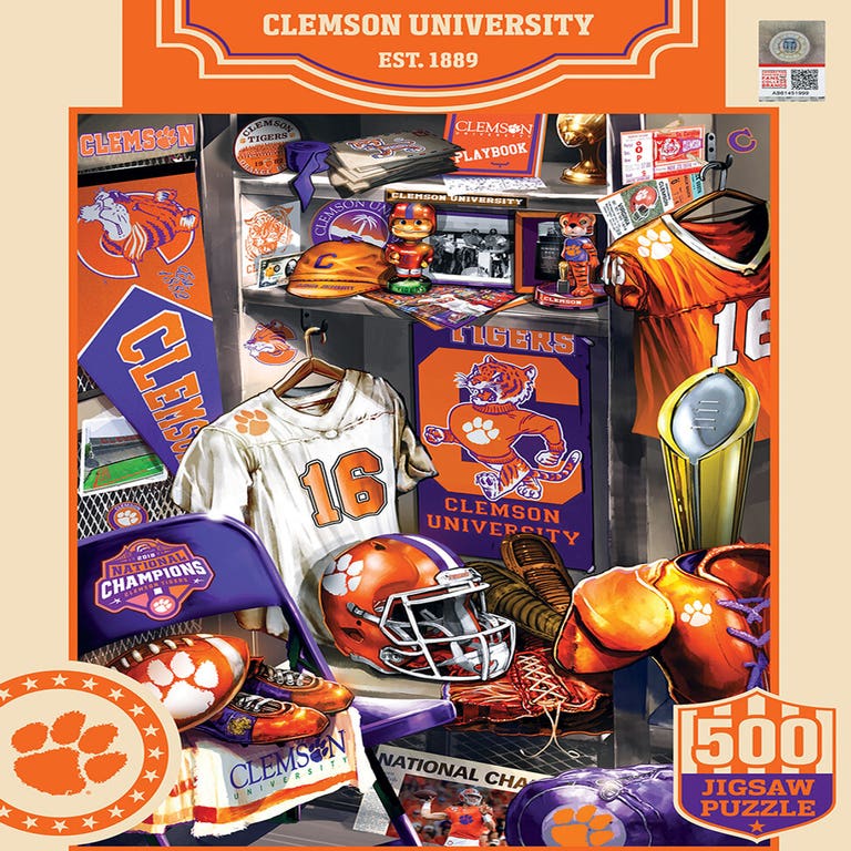 LSU Tigers Lockeroom Puzzle 500 Piece