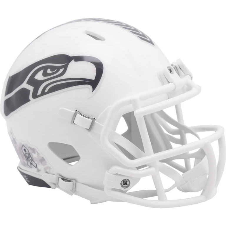 Seattle Seahawks 2024 Riddell Salute to Service Speed Mini Helmet