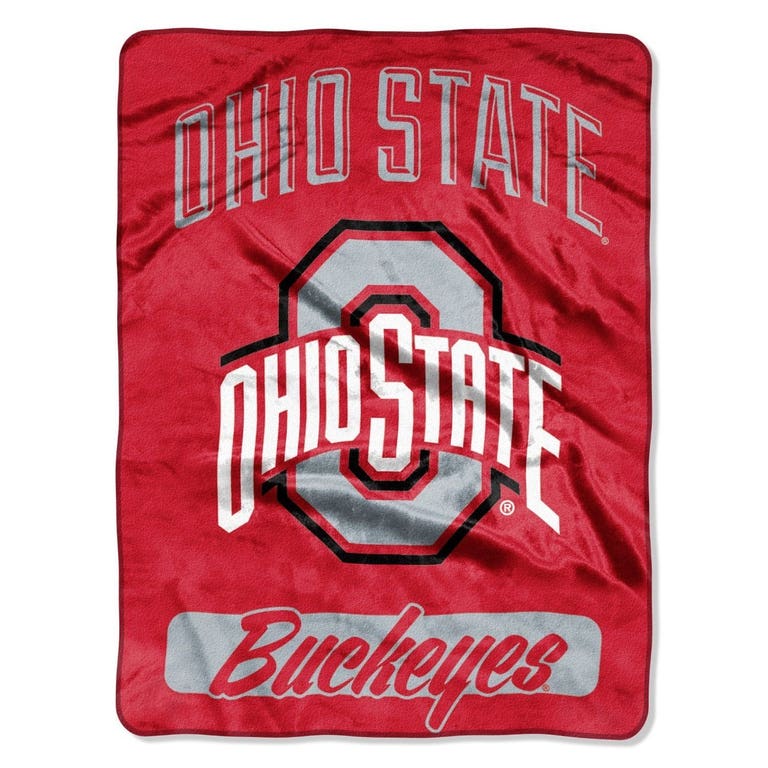 Ohio State Buckeyes 46x60" Varsity Design Rolled Blanket