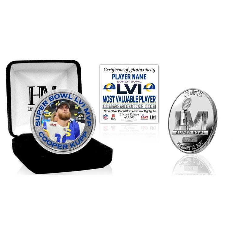 Los Angeles Rams Cooper Kupp Super Bowl 56 Champions MVP Silver Mint Coin
