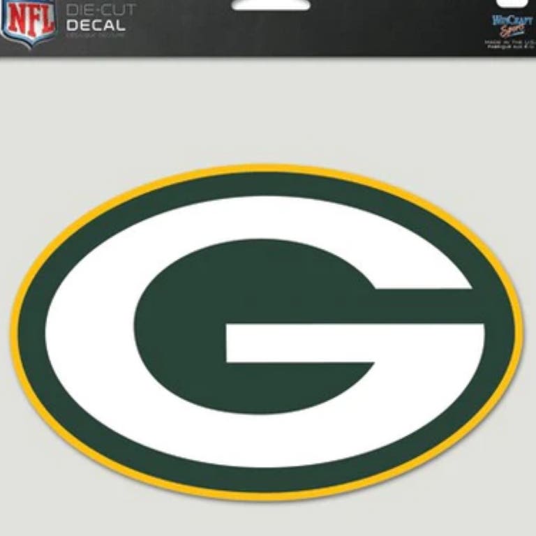 Green Bay Packers Perfect Cut Decal 8x8"