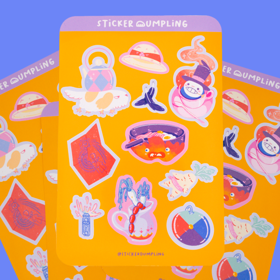 Howls Moving Castle Sticker Sheet