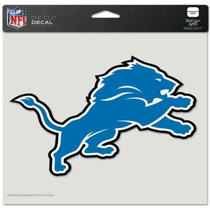 Detroit Lions Perfect Cut Decal 8x8"