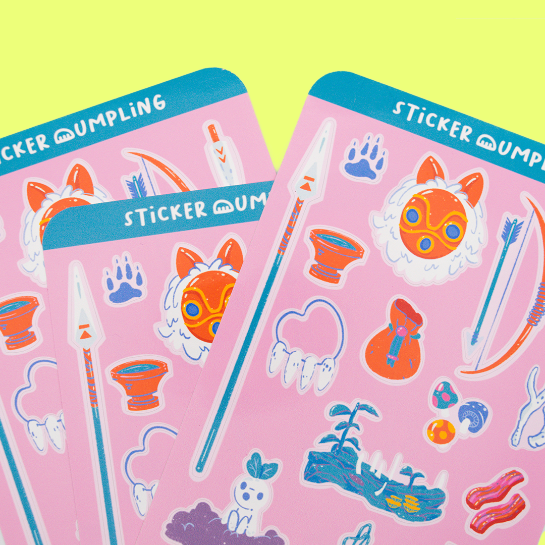 Princess Survival Camp Sticker Sheet