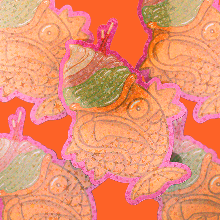 Magikarp Taiyaki Sticker