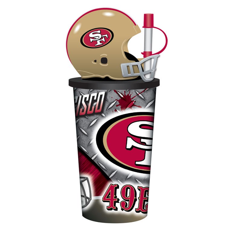 San Francisco 49ers Helmet Cup with Straw 32oz