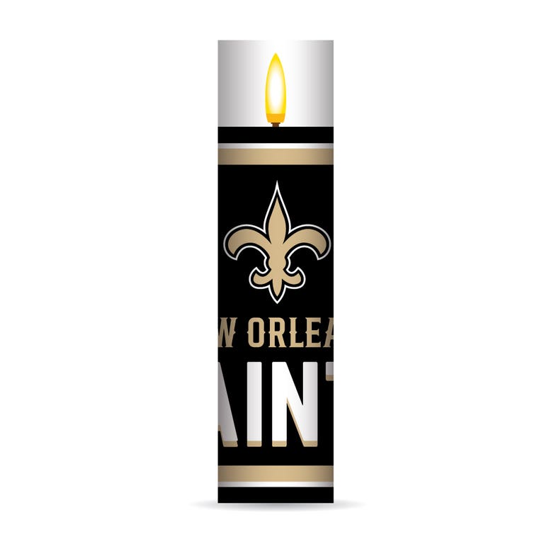 New Orleans Saints Electronic Candle