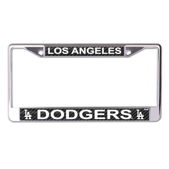 Los Angeles Dodgers Carbon Chrome License Plate Frame