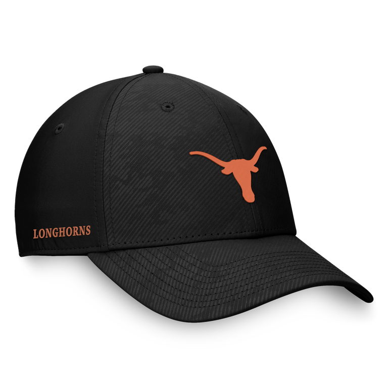 Texas Longhorns Black Top of the World Flex Fit Hat