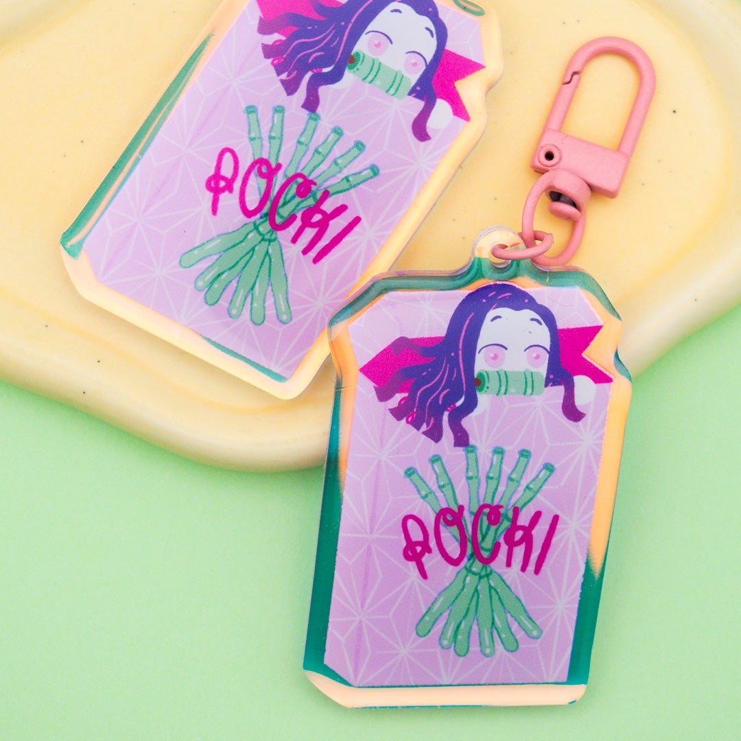 Nezuko Pocky Keychain