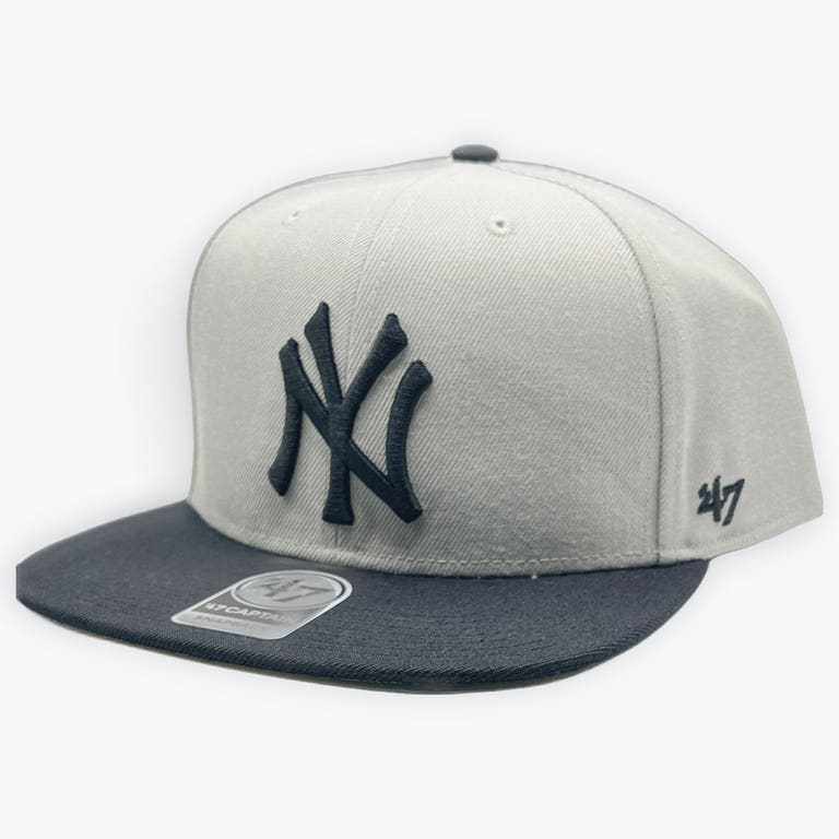 New York Yankees Grey/Black '47Brand Snapback Hat