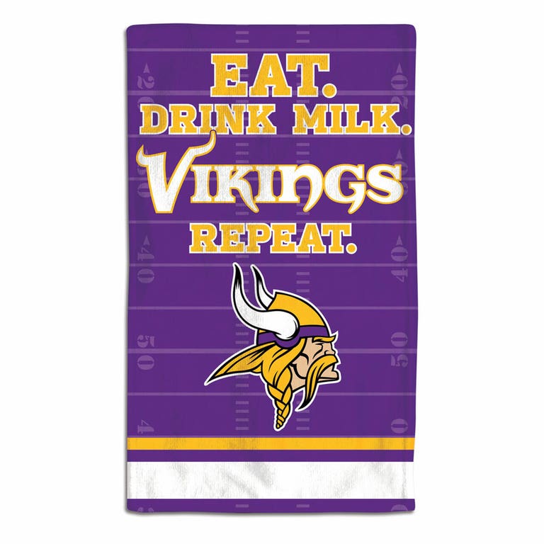 Minnesota Vikings Baby Burp Cloth 10x17"