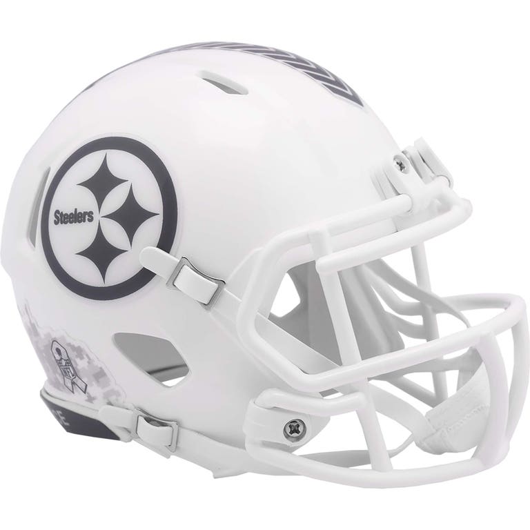 Pittsburgh Steelers 2024 Riddell Salute to Service Speed Mini Helmet
