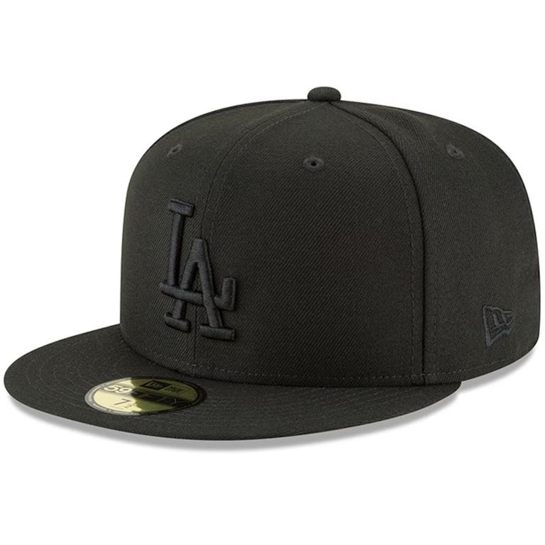 Los Angeles Dodgers Blackout New Era 59FIFTY Fitted Hat