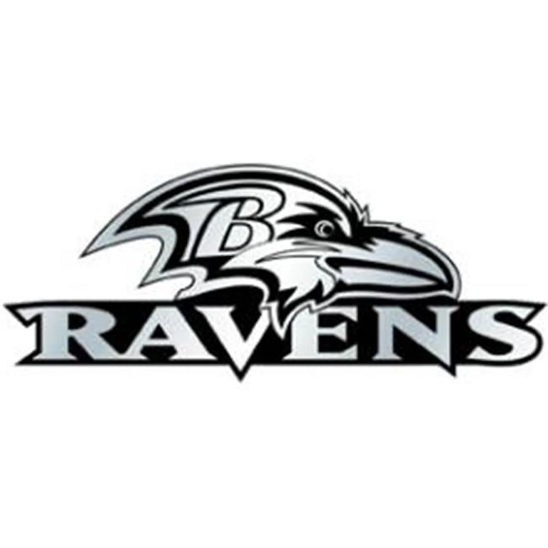 Baltimore Ravens Silver Auto Emblem