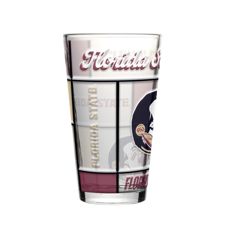 Florida State Seminoles Boxed Quilted Stained Pint Glass 16oz