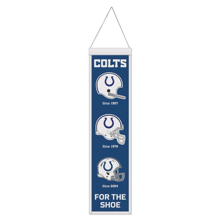 Indianapolis Colts Wool Evolution Banner 8x32"