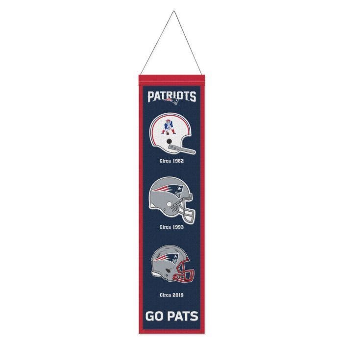 New England Patriots Wool Evolution Banner 8x32"