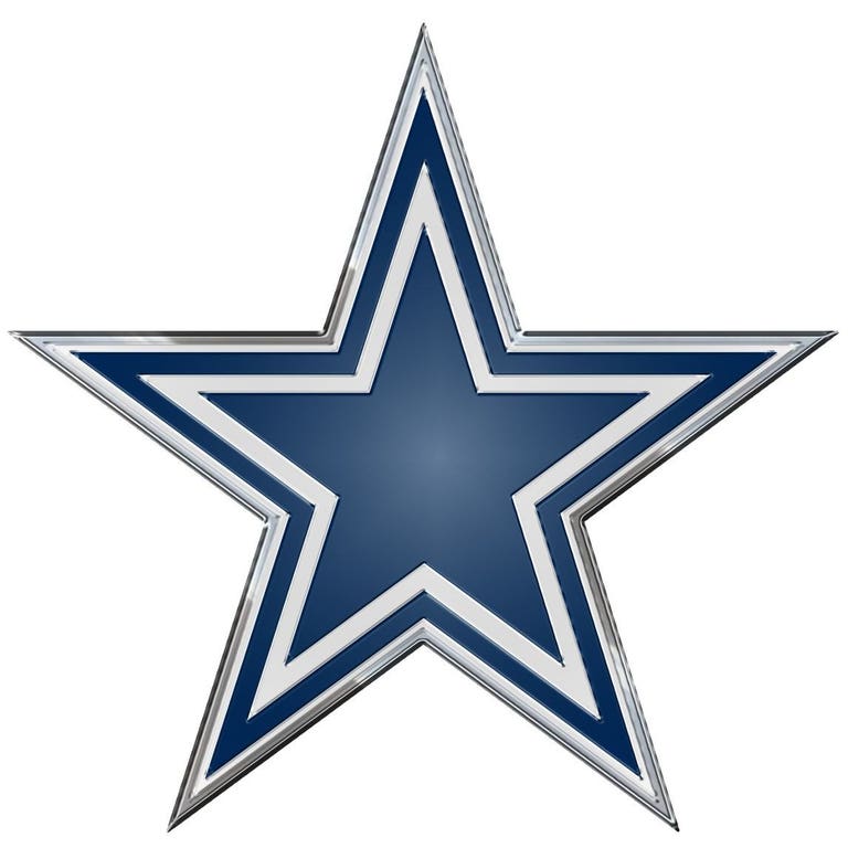 Dallas Cowboys Color Auto Emblem