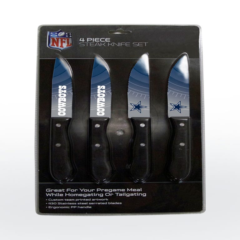 Dallas Cowboys Steak Knife 4 Pack Set