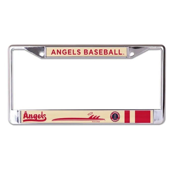 Los Angeles Angels City Connect Chrome License Plate Frame