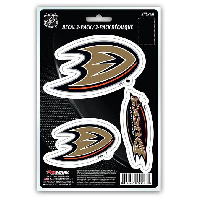 Anaheim Ducks Die Cut Team Decals 3pk