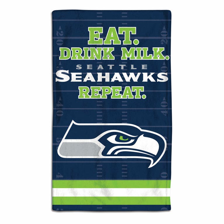 Seattle Seahawks Baby Burp Cloth 10x17"