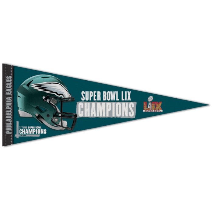 Philadelphia Eagles Super Bowl LIX Champions Premium Pennant 12x30"