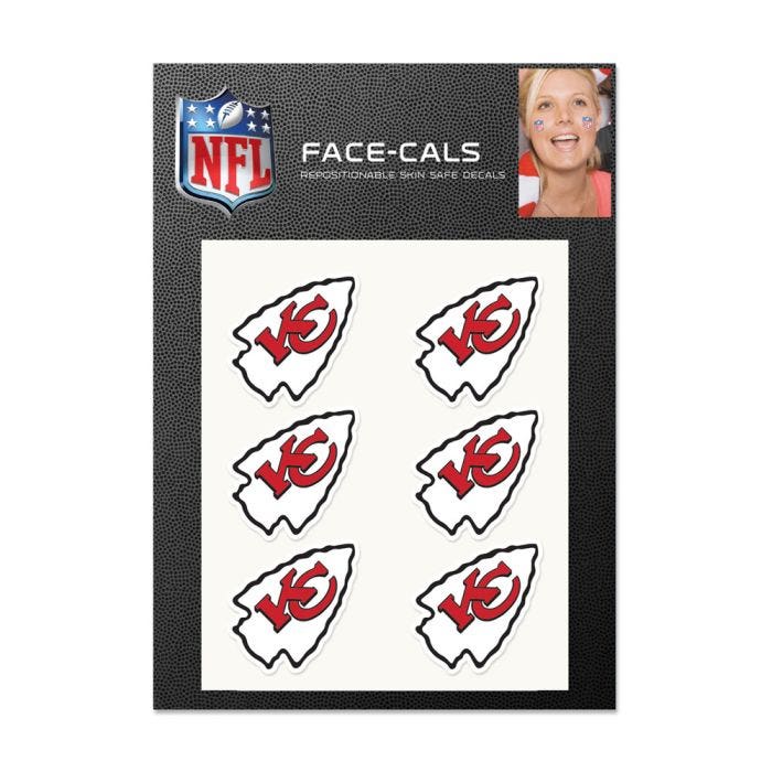 Kansas City Chiefs Face Cals Tattoos